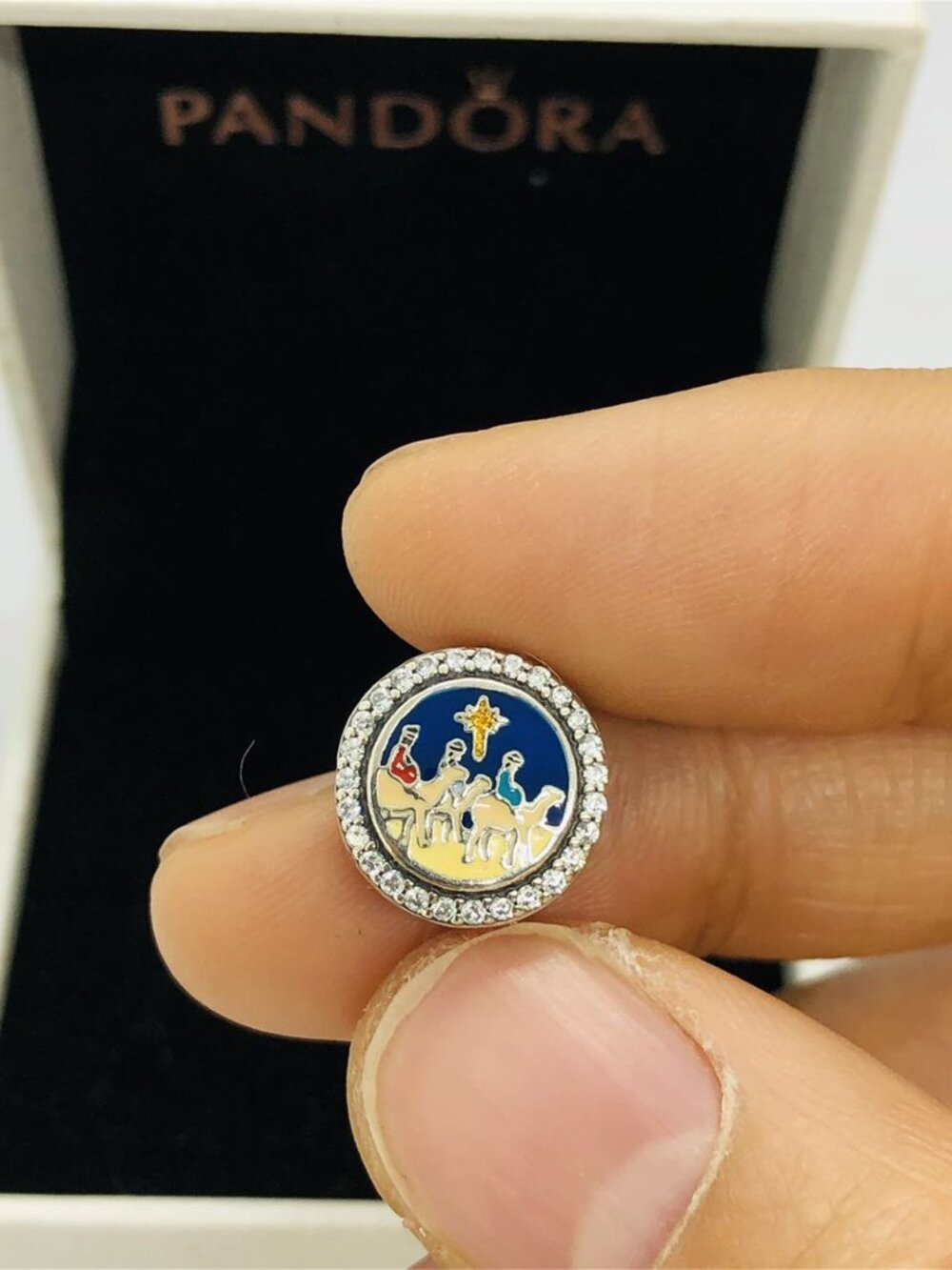 ✨🔥Pandora Puerto Rico Three Kings Button Bead Charm
